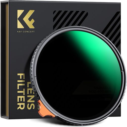 K&F CONCEPT 49mm 可変NDフィルター ND2-400 HD超解像力 低反射率 360°無段階調節