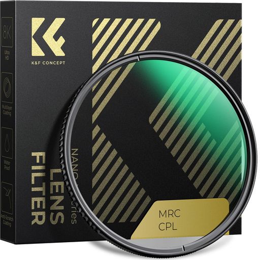 K&F CONCEPT 127mm PLフィルター 8K HD超解像力 0.2%反射率 99.6%高透過率