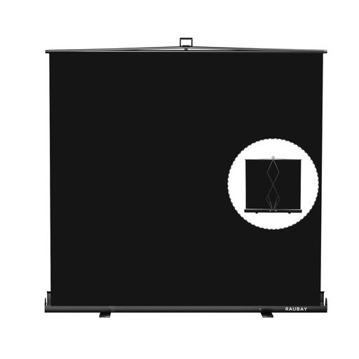 【より幅広い】RAUBAY 200x210センチメートル大型折りたたみ可能黒色幕布背景