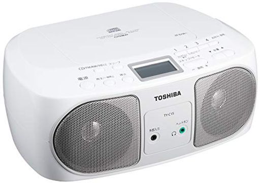 東芝 CDラジオ TY-C15 (S) AUX シルバー