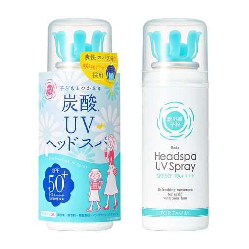 紫外線予報 炭酸UVヘッドスパF SPF50+ PA++++ UV耐水性星(塗り潰し)星(塗り潰し) 頭皮ケア ひんやり 冷たい 60g