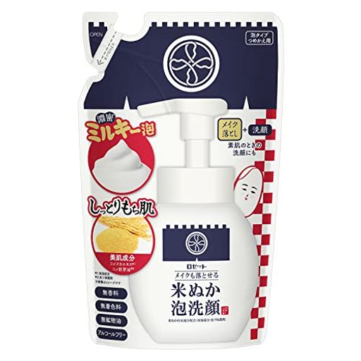 江戸こすめ メイクも落とせる米ぬか泡洗顔 / 詰替え / 130ml