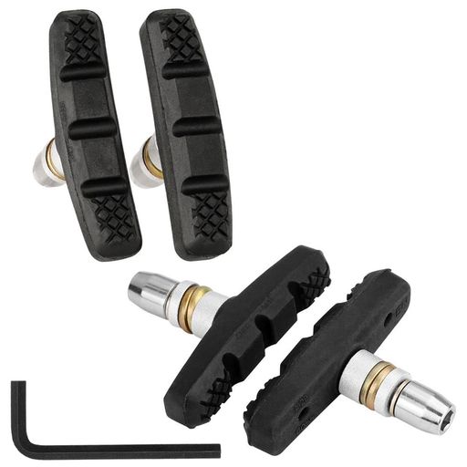 FEELCAT自転車ブレーキシューVタイプ60mm/70mm折りたたみ自転車用小径車全天候型Vブレーキ消音ブレーキパッドミニベロ用2ペア入(A-ブレーキシュー6...