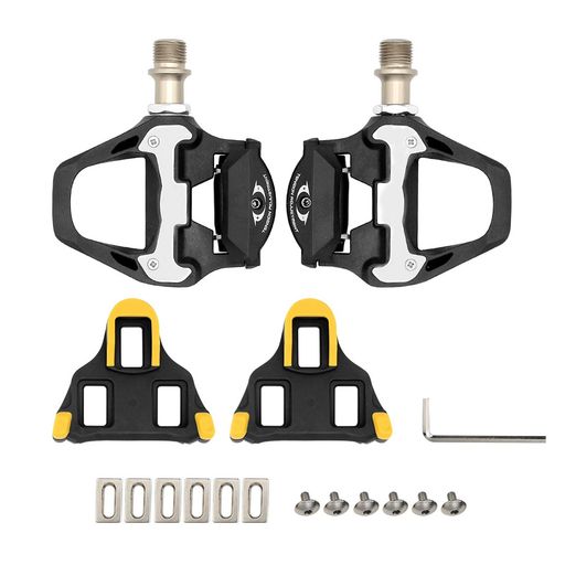 ビンディングペダルクリートセットシマノSPD-SLシステム対応ロードバイク用ペダルオンロード向け軽量