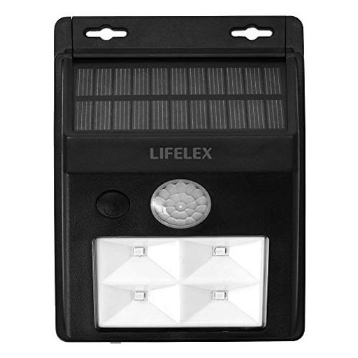 コーナンオリジナルLIFELEXマグネットで取り付けられるソーラーウォールライトKSWL10-0499黒