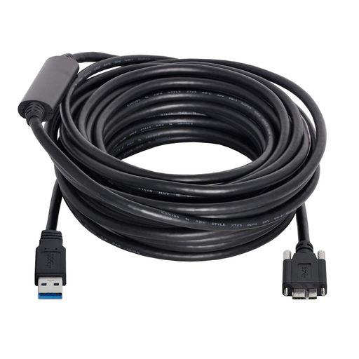 chenyang Micro USB 3.0ケーブル USB 3.0 Type A オス - Micro B オスケーブル リピーター チップセット/マウント パネル ネジ付き 8.0M