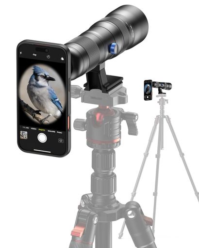 【APEXEL フラッグシップモデル】 20-60倍可変スマホ望遠レンズ iPhone17専用ケース付き 480-1440mm相当 光学システム FMCコーティング 40mm対物レンズ コンサート 野鳥観察 スポーツ観戦 天体観測…