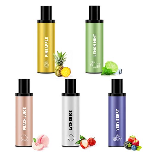 DBL BOX 電子タバコ vape 交換用ポッド 5個 フレーバー付き 25,000回吸引 リキッド...