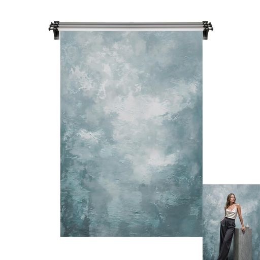 Kate 1.5x2.2m 水色 背景布 青 撮影用 背景紙 テクスチャ 抽象 写真 背景 撮影用背景シート カスタマイズ可能な背景