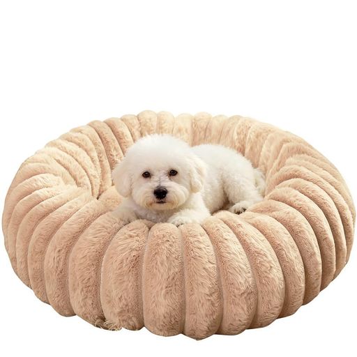 Bidason 猫 犬 ベッド クッション 冬 猫ベッド 犬ベッド ペットベッド 暖かい 丸型 もこもこ ふわふわ 柔か ぐっすり眠る 寒さ対策 保温 滑り止め 洗える 寝床 ペット用品 小型犬 通年
