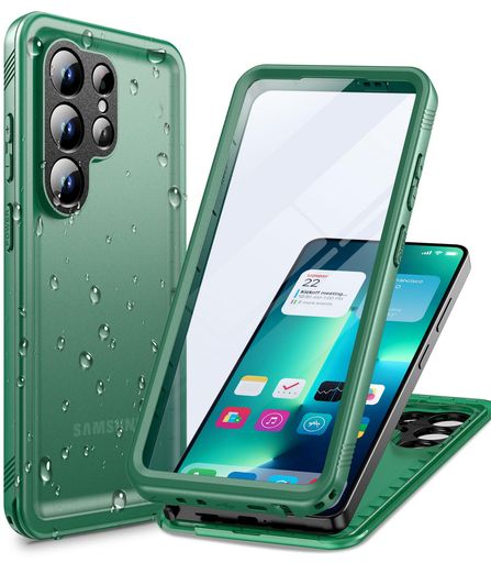 Cozycase トップクラス Samsung Galaxy S26 Ultra 用 最強 防水ケース両面 米軍IP68 2m耐衝撃 全面保護カバー 完全防塵 スマホケース 対応Galaxy S 26 Ultra 携帯スリム 360度保護フルカバー