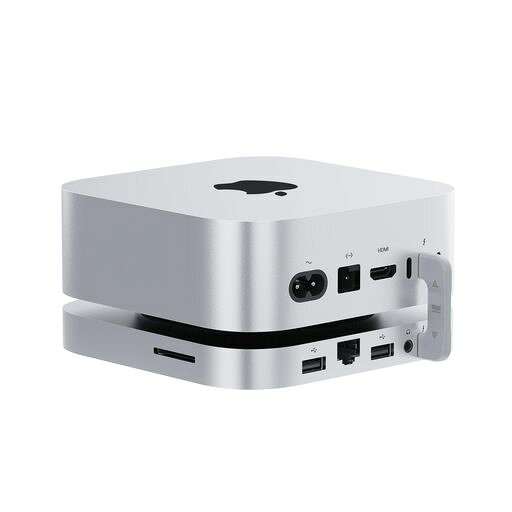 BEELINK EX Mate Mini-A for Mac mini M4 ドック 80Gbps Thunderbolt 5 アルミ合金スタンド デュアルM.2 PCIe SSDスロット 16TB(8TBx2)対応 Thunderbolt5x1