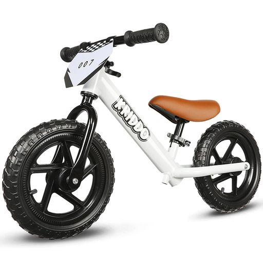 KRIDDO 幼児用 ペダルなし 自転車 24ヶ月〜5歳向け 12インチ キックバイク バランス 高い安定性 カスタマイズプレート付き(ステッカー3セット付属)2〜3歳 男の子・女の子用 ギフトバイク ホ…