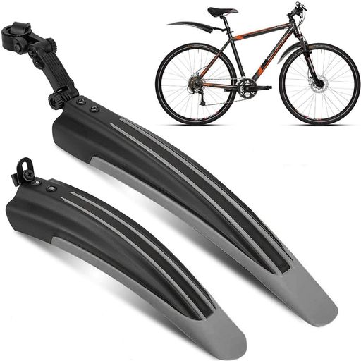 Favuit 自転車用泥よけ フェンダー 角度調整可能 フェンダーセットサイクル マッドガード耐久 軽量フロントとリアフェンダー前後セット汎用泥除け 自転車アクセサリー ロードバイククロ…