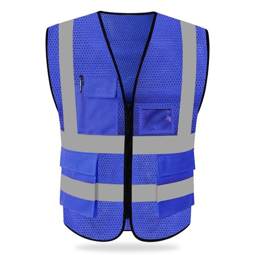 [TQFlow] 安全ベスト 安全服 安全チョッキ 男女兼用 メッシュ 通気性 夏用 5ポケット付き 高視認性 工事現場用 自転車 ボランティア 道路用 交通警備 建設現場 ガードマン アウトドア 工場パ…