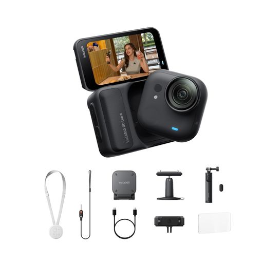 【高梨沙羅さん愛用】Insta360 GO Ultraマルチシーン撮影キット ミッドナイトブラック SDカードなし | vlogカメラボケットから世界が変わる 軽量 アクションカメラ 小型