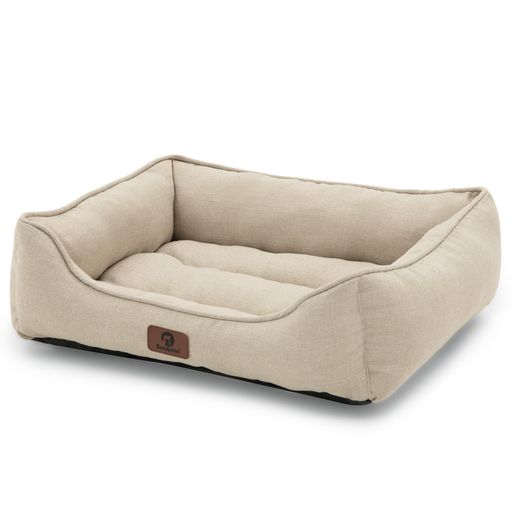 Sunquinn 犬 ベッド ペットベッド 猫 ベッド 犬用ベッド クッション 犬のベッド 洗える 50Lx40Wx14Hcm ベージュ