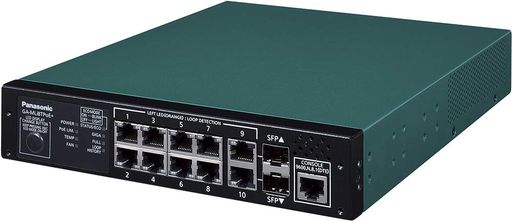パナソニックLSネットワークス PN260893H 10ポート PoE給電スイッチングハブ GA-MLi8TPoE+