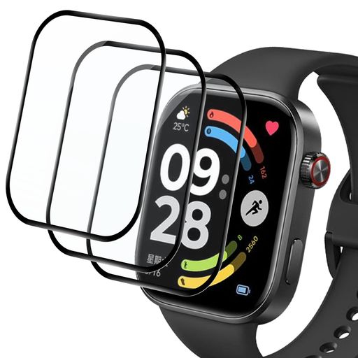 【3枚セット】For Redmi Watch 6 フィルム PMMA+PC製素材 YANMONGI 防水フルカバー...