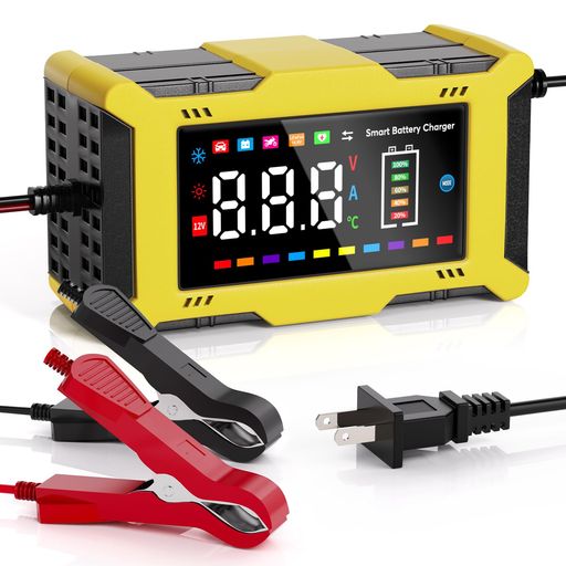 Seimituseizou バッテリー 充電器 全自動バッテリーチャージャー 車/バイク対応 パルス充電器 12V 6A充電電流