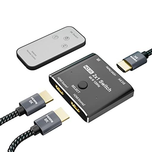 YIWENTEC HDMI 2.1 8 Kスイッチ指向2進1出