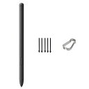 TabS8Sペン交換用SamsungGalaxyTabS8/S8Plus/S8UltraStylusPen、TabS8Sペンスタイラスペン(ペン先5本/チップ付き、Bluetoothなし)(ミスティックブラック)