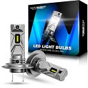 NOVSIGHTh7ledヘッドライトh7小型5000lm6500k50w車バイク用12v車対応車検対応LEDバルブホワイト無極性12V車対応DC11V-18VIP68ファンレス取り付け簡単オールインワン