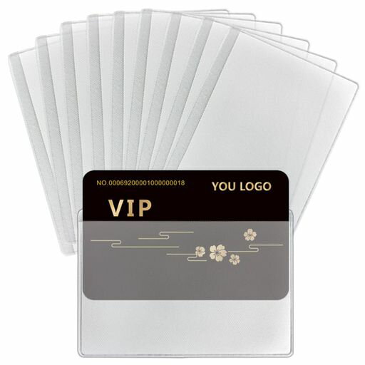 楽天vicsystoreカードケース半透明10枚セットPVC製カード保護ケースIDカードケース軟質カードの収納や整理クレジットカード/キャッシュカード/名刺/免許証/保険証用（横型10）