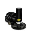 EasyTalkCooguyHH-N2RSモービル用車載ショートアンテナ極太マグネット基台同軸ケーブル5mVHFUHF144/430MHz帯無線車アマチュア(黒...