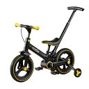 Gorocking自転車子供用12インチ折りたたみ一台五役補助輪&押し棒&スタンド付き3色ワンタッチ組み立て95%完成(イエロー)(4)
