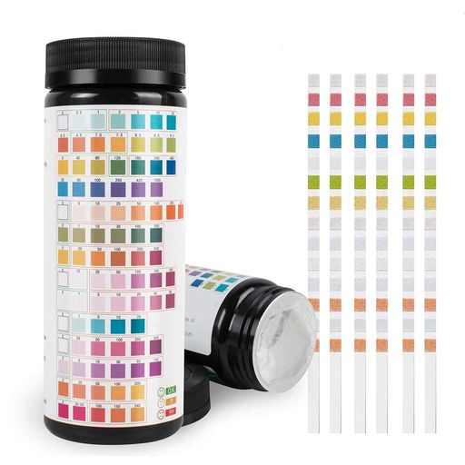 14in1試験紙100pcs水質試験紙pH試験紙水質検査テストストリップ硬度テスト正確なデータを求め