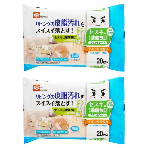 レック セスキ の 激落ちくんシート フローリング 用 20枚入 (2個パック) アルカリ電解水使用 S00927