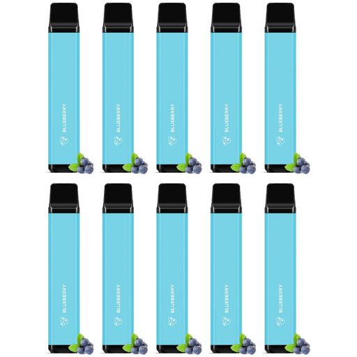 SKIRA 電子タバコ 使い捨て O2PLUS型 12風味選択可 ブルーベリー*10本 30000回 VAPE シーシャ 爆煙