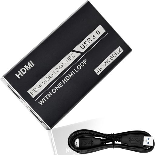BotthHealth キャプチャーボード 4K 60FPS パススルー USB3.0 HDMI ビデオ ゲームキャプチャー 1080P フルHD Switchに最適 PS4/PS5/Xbox/OBS/Zoom対応 ドライバー不要 画面共有 ゲーム録画