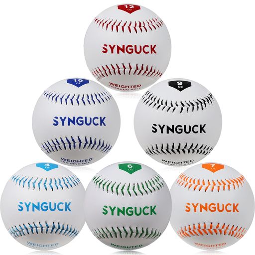 SYNGUCK 投球練習用 重み付きベースボール 6個セット