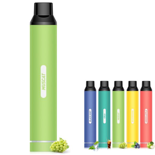 電子タバコ 使い捨て シーシャ 5000回吸引可能 マスカット1本 爆煙ベイプ 持ち運び 水タバコ VAPE 節煙 禁煙 ニコチンなし NICOCO