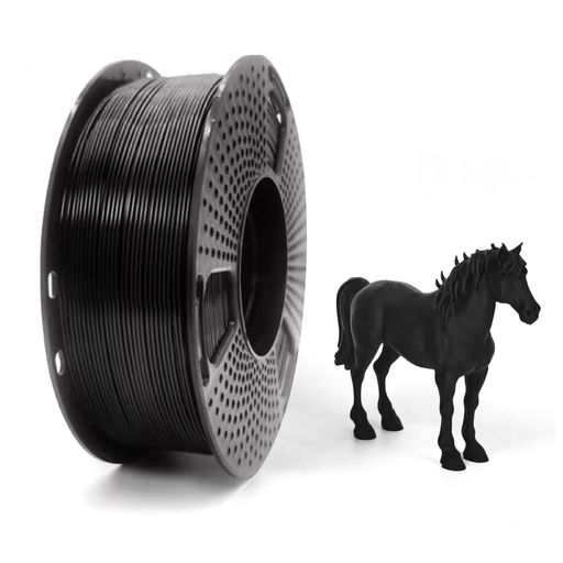 KKLM 標準 PETG フィラメント ブラック 1.75mm PETG フィラメント ブラック 1.75mm 1kg FDM 3Dプリンター用 強靭・耐衝撃素材 3Dプリント材料