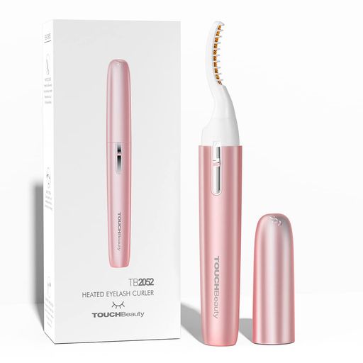 TOUCHBeauty ホットまつ毛カーラー ホットビューラー 感温シリコン 電動アイラッシュカーラー 長時間キープ 火傷防止 急速予熱 軽量 持ち運び便利 (ピンク)