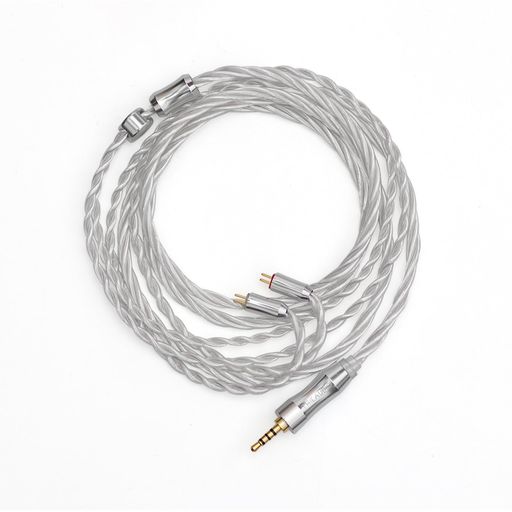 THIEAUDIO EST(静電気) 100ストランド Litz 5N銀メッキOCC(単結晶銅)イヤホンアップグレードケーブル