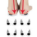 O脚X脚インソール4足8枚疲れない衝撃吸収中敷きO脚X脚対策インソールO脚対策グッズ立ち仕事スポーツメンズレディースハーフ型