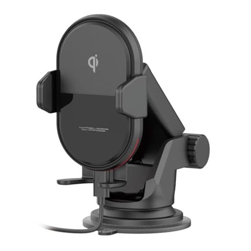 カシムラ(Kashimura)Qi自動開閉ホルダー手帳対応キャパシタ付吸盤取り付けNKW-30ブラック