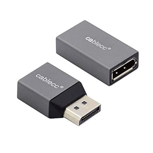 CABLECC 2PCS / SET DISPLAYPORT 1.2 4K 60HZからDPの拡張アダプタの男性の女性のウルトラHD UHDのビデオPCのノートパソコンテレビ