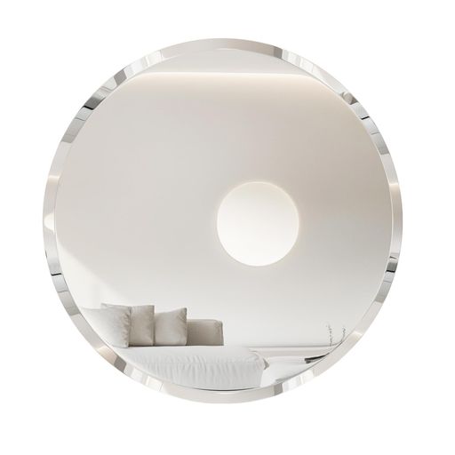 Artlogeミラーおしゃれ鏡壁掛け60cm浴室ウォールミラー洗面台洗面鏡丸トイレ風呂鏡美容室新築化粧鏡ふちなしお風呂インテリア大きい