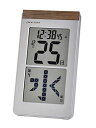 ADESSO(アデッソ)日めくり電波時計デジタル置き掛け兼用メガ曜日日付表示シルバーHM-301(3)