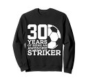 FOOTBALL 30 YEARS AWESOME サッカーステッカー 30歳の誕生日 トレーナー