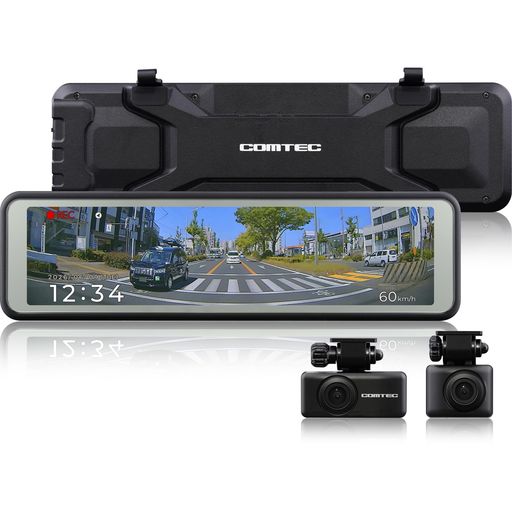 【ご購入前の重要な確認事項】 いつもご利用いただき、誠にありがとうございます。 いつも【vicsystore楽天市場店】をご利用いただき、誠にありがとうございます。 最近、商品の入数・数量・サイズなどのご注文内容に関する間違いが増えております。 お手数ではございますが、ご購入手続きの際には、入数・数量・サイズを今一度ご確認いただけますようお願いいたします。 ご注文から 30分以上経過した場合、入数・数量・サイズ等の間違いによるキャンセルはお受けできません。 ご不明な点がある場合は、必ずご注文前にお問い合わせください。 🚚 ご注文に関するご案内 最短でのお届けをご希望の方へ 日時指定をされない場合、最短での発送手配が可能です。お急ぎの場合は日時指定なしでのご注文をおすすめいたします。 営業所留めについて 営業所留めには対応しておりません。 誤った郵便番号や住所でご注文された場合、発送時に発生した費用や損失はお客様のご負担となりますのでご注意ください。 お支払い方法について コンビニ払い・銀行振込などの前払いの場合は、ご入金確認後に在庫を確保いたします。 そのため、ご入金のタイミングによっては欠品となる場合がございます。 ギフト対応について 誠に申し訳ございませんが、のし・ラッピング・メッセージカード等のギフト対応は行っておりません。 ご購入数量の上限について 当店ではすべての商品に購入上限を設けております。 上限を超える数量をご希望の場合は、ご購入前に必ずお問い合わせください。 キャンセルについて ご注文から 30分を過ぎた場合、お客様都合によるキャンセルはお受けできません。 内容に不安がある場合は、ご注文前に必ずお問い合わせください。 夜間も鮮明に記録する コンパクトサイズの ミラー型ドライブレコーダー 同乗者や荷物などで見えにくくなってしまった後方視界をリヤカメラの映像で確保します。 前後ともにPureCel Plus技術搭載CMOSセンサー採用。さらにHDR機能も搭載したことにより、夜間の映像を鮮明に記録することができるようになりました。 64GBのmicroSDカードと直接配線コードが標準で付属。 フロントカメラ部仕様:■撮像素子:1/2.8型 CMOSセンサー(PureCel Plus技術搭載) ■有効画素数:最大200万画素 ■レンズ画角:水平135° 垂直70°(対角166°) ■F値:1.8 / リヤカメラ部仕様:■撮像素