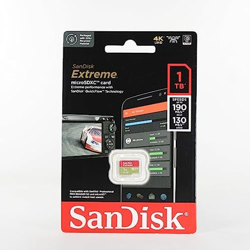 SanDisk (サンディスク) 1TB Extreme microSDXC A2 SDSQXA1-1T00-GN6MN SD変換アダプターなし[ 海外パッケージ ]