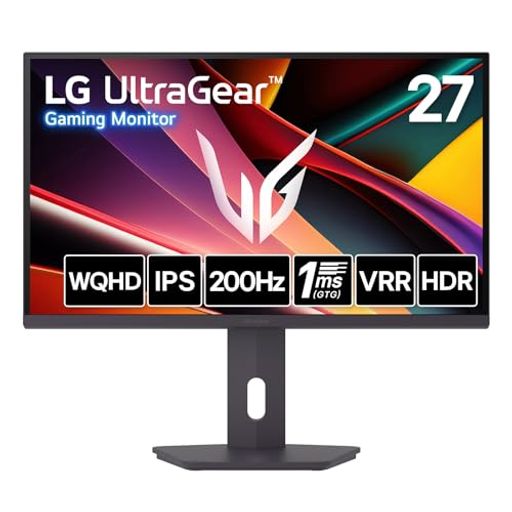 LG ゲーミング モニター 27G610A-B 27インチ/WQHD@200Hz/IPS 1ms(GTG)/HDR400/VRR/HDMIx2、DP