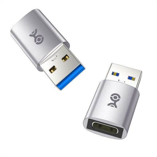 Cable Matters 2個セット 10Gbps USB-A USB-C 変換アダプタ, 5V/3A対応, USBA オス - USBC メス