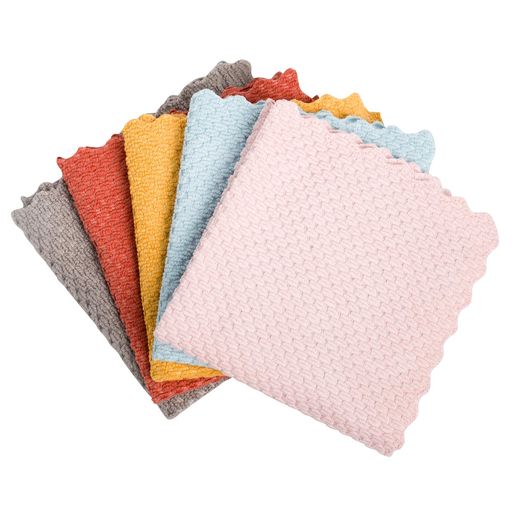 マイクロファイバーふきん キッチンクロス 吸水速乾 食器用吸水ぞうきんクロス 台拭き 食器拭き布巾 ガラス拭き跡残らない汚れ落ちやすい キッチンタオル シンクル周り清潔雑巾 30cmx30cm…